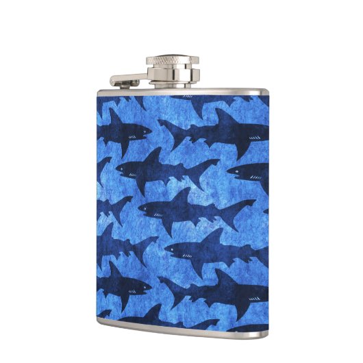 School voor grote witte haaien heupfles (Links)