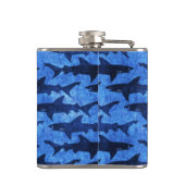 School voor grote witte haaien heupfles (Achterkant)