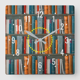 School voor het leren en lezen van boeken - Biblio Vierkante Klok