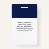 School voor hoger onderwijs Steekproef 5 Badge (Achterkant)