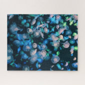 School voor kwallen, gloed in de donker legpuzzel (Horizontaal)