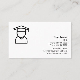 School voor onderwijs Logo Visitekaartje