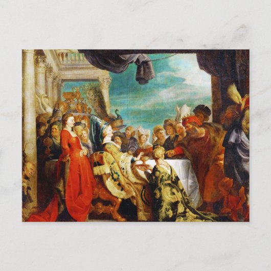 School voor Rubens - Alboin en Rosamunde Peter Pau Briefkaart (Voorkant)