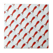 school voor vistegels tegeltje (Voorkant)