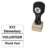 School Vrijwilliger Handstempel Rubberstempel (Gestempeld)
