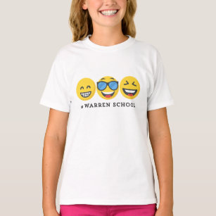 School Warren voor meisjes Emoji Logo T-Shirt