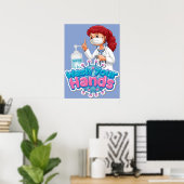School Was Je Handen Herinnering Poster (Thuiskantoor)