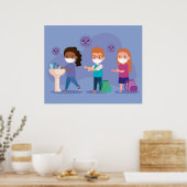 School was je handen poster (Keuken)