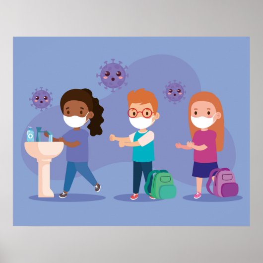 School Was Uw handen Poster (Voorkant)
