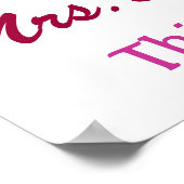 School - Welkom leraar klaslokaal - SRF Poster (Hoek)