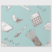 School-Wiskunde Cadeaupapier (Vlak)