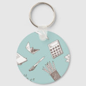 School Wiskunde Sleutelhanger (Voorkant)