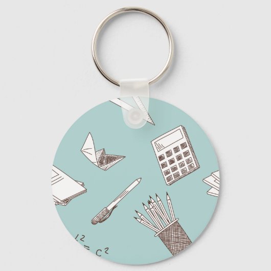 School Wiskunde Sleutelhanger (Achterkant)