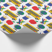 School Wrapping Papier voor Terug naar School (Hoek)