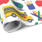 School Wrapping Papier voor Terug naar School (Rol Hoek)