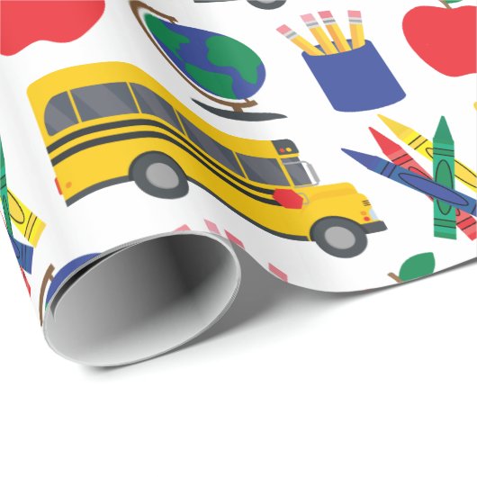 School Wrapping Papier voor Terug naar School (Rol Hoek)