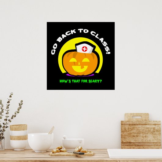 School Zurse Halloween Poster (Keuken)