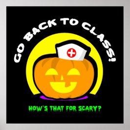 School Zurse Halloween Poster