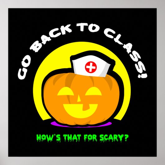School Zurse Halloween Poster (Voorkant)