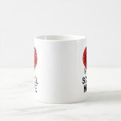 School Zurse Heart Stethoscoop Koffiemok (Center)