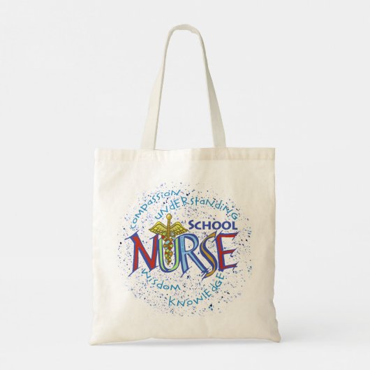 School Zuster Motto Tote Bag (Achterkant)