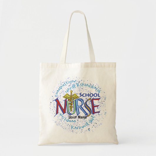 School Zuster Motto Tote Bag (Voorkant)