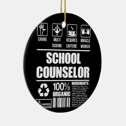 Schooladviseur 100% biologisch keramisch ornament (Rechts)