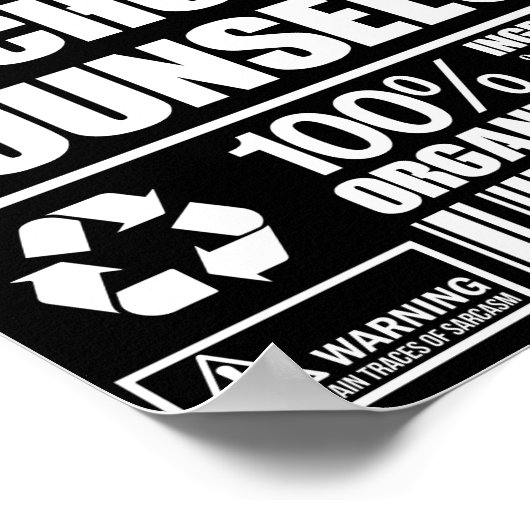 Schooladviseur 100% biologisch poster (Hoek)