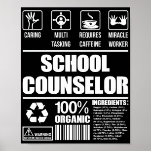 Schooladviseur 100% biologisch poster
