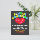 Schooladviseur Full Heart Appreciation Cadeauidee Briefkaart (Staand voorkant)