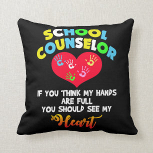 Schooladviseur Full Heart Appreciation Cadeauidee Kussen