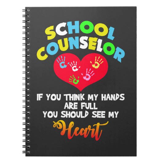 Schooladviseur Full Heart Appreciation Cadeauidee Notitieboek (Voorkant)