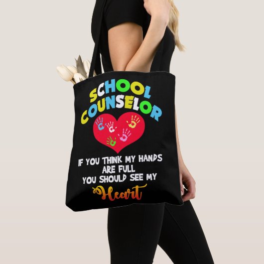Schooladviseur Full Heart Appreciation Cadeauidee Tote Bag (Dichtbij)
