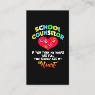 Schooladviseur Full Heart Appreciation Cadeauidee Visitekaartje