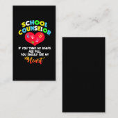 Schooladviseur Full Heart Appreciation Cadeauidee Visitekaartje (Voorkant / Achterkant)