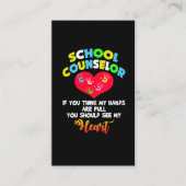 Schooladviseur Full Heart Appreciation Cadeauidee Visitekaartje (Voorkant)
