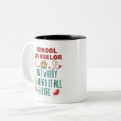 Schooladviseur Funny hoorde het al eerder Tweekleurige Koffiemok (Voorkant links)