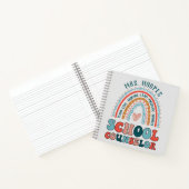 Schooladviseur Gepersonaliseerde Gift Rainbow Spir Notitieboek (Binnen)