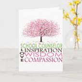 Schooladviseur Gifts Kaart (Gele Bloem)