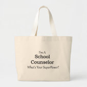 Schooladviseur Grote Tote Bag (Voorkant)