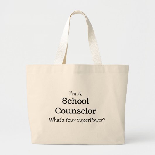 Schooladviseur Grote Tote Bag (Voorkant)