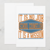 schooladviseur - Het is geen baan, het is een miss Bedankkaart (Voorkant / Achterkant)