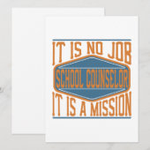 schooladviseur - Het is geen baan, het is een miss Feestdagenkaart (Voorkant / Achterkant)