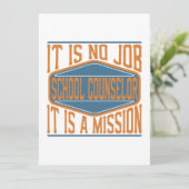 schooladviseur - Het is geen baan, het is een miss Feestdagenkaart (Staand voorkant)