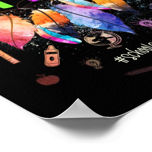 Schooladviseur Kindness Materie Cute Feather Poster (Hoek)