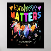 Schooladviseur Kindness Materie Cute Feather Poster (Voorkant)