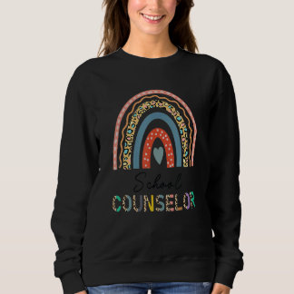 Schooladviseur Leopard Rainbow Appreciation Back Trui