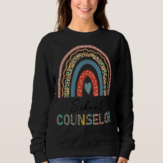 Schooladviseur Leopard Rainbow Appreciation Back Trui (Voorkant)