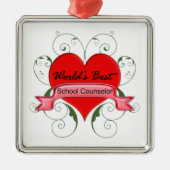 Schooladviseur Metalen Ornament (Voorkant)