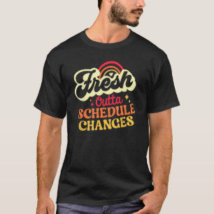 Schooladviseur opnieuw op schema wijzigen t-shirt